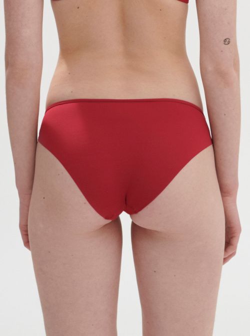 Saga Slip classico in pizzo, rosso