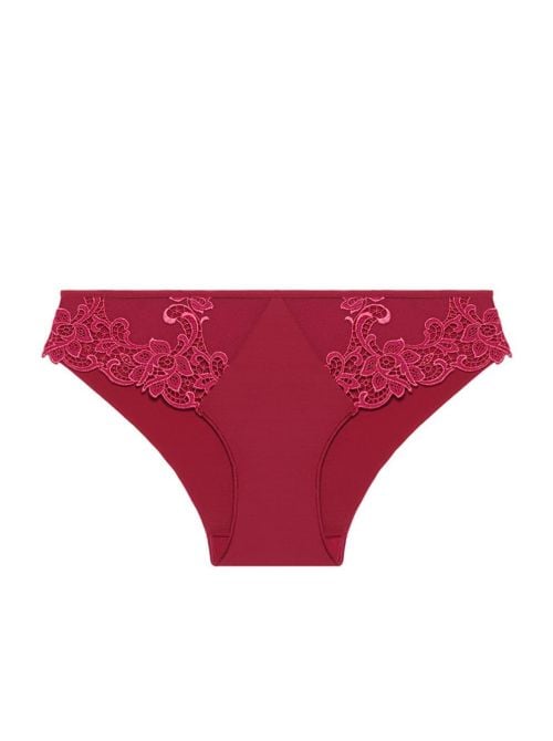 Saga Slip classico in pizzo, rosso