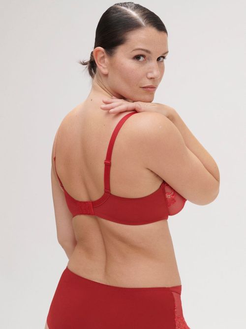 Saga Reggiseno con ferretto, rosso