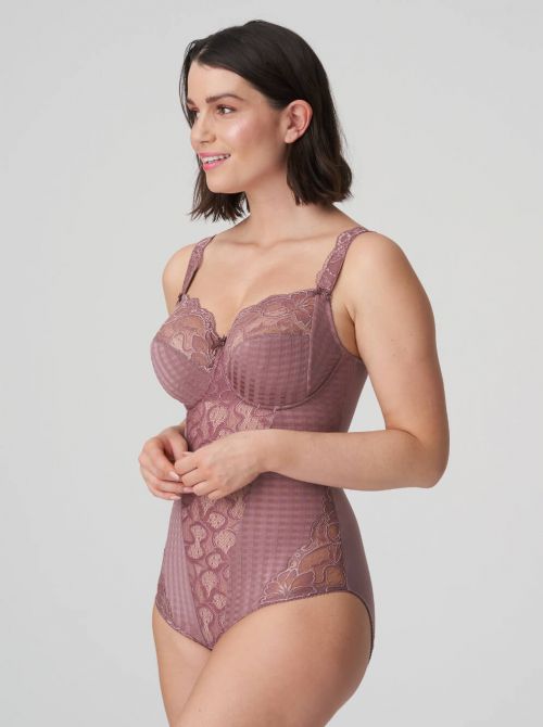 Madison wired body suit, satin taupe PRIMADONNA