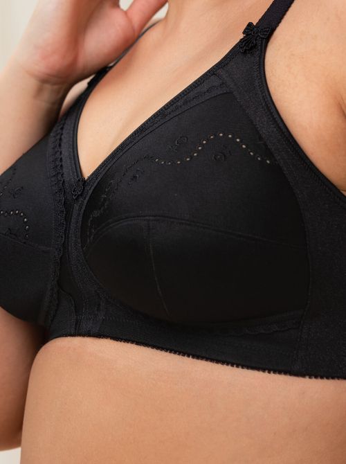 Doreen + Cotton 01 N Reggiseno senza ferretto, nero