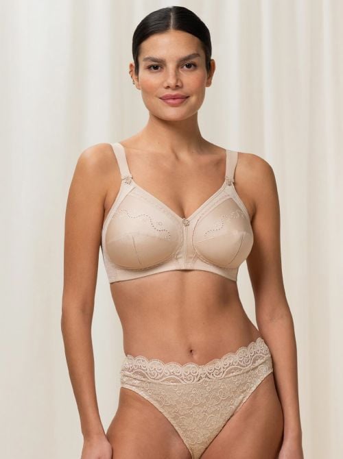 Doreen + Cotton 01 N non-wired bra, nude