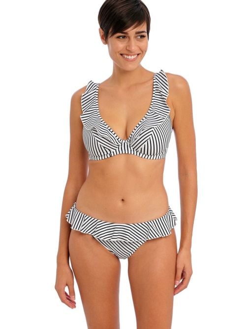 Jewel Cove plain Slip per bikini, bianco e nero