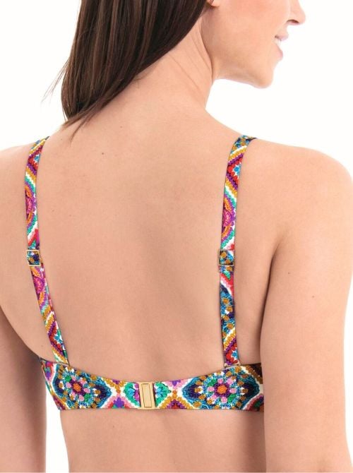 Bella reggiseno a fascia per bikini, patchwork