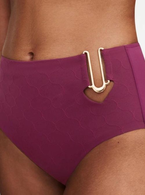 Glow highwaisted bikini briefs, purple