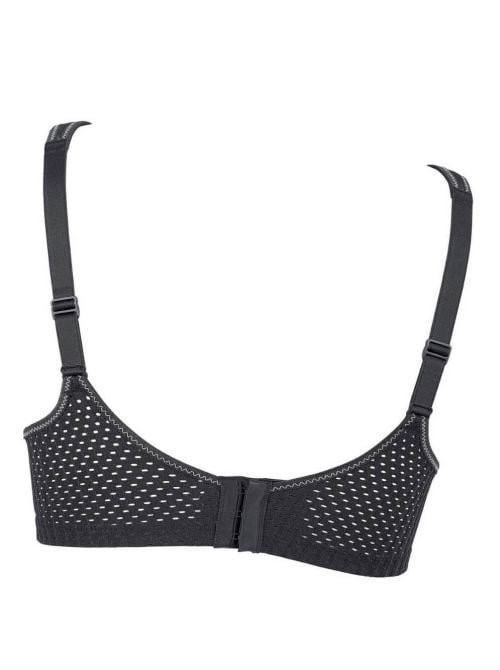 5519 reggiseno sportivo con ferretto, nero