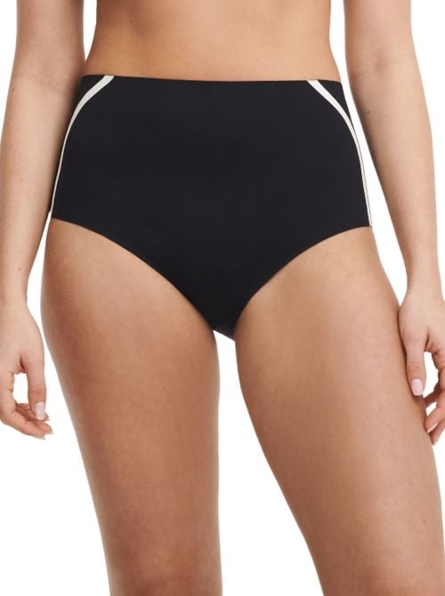 Authentic slip per bikini a vita alta, nero