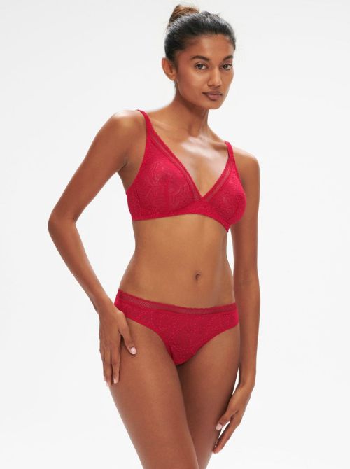 Comete wired free bra, pink ruby