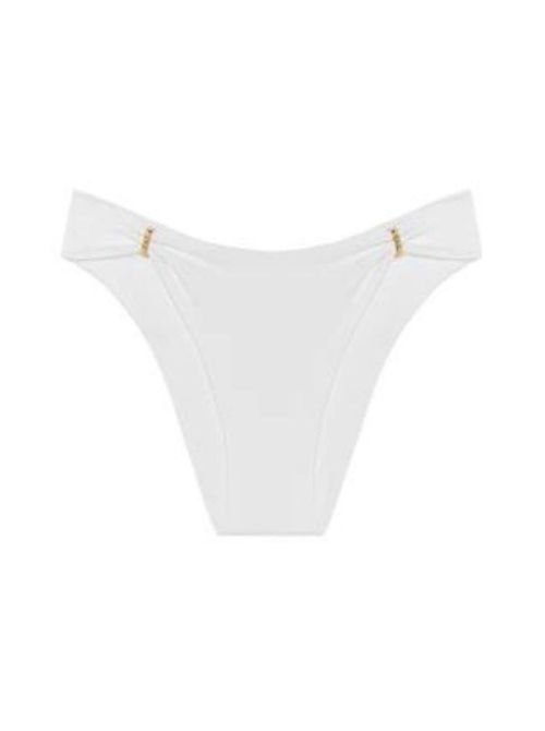 Claudie bikini briefs convertible into thongs, white