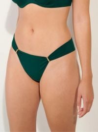 Claudie slip per bikini trasformabile in tanga, verde
