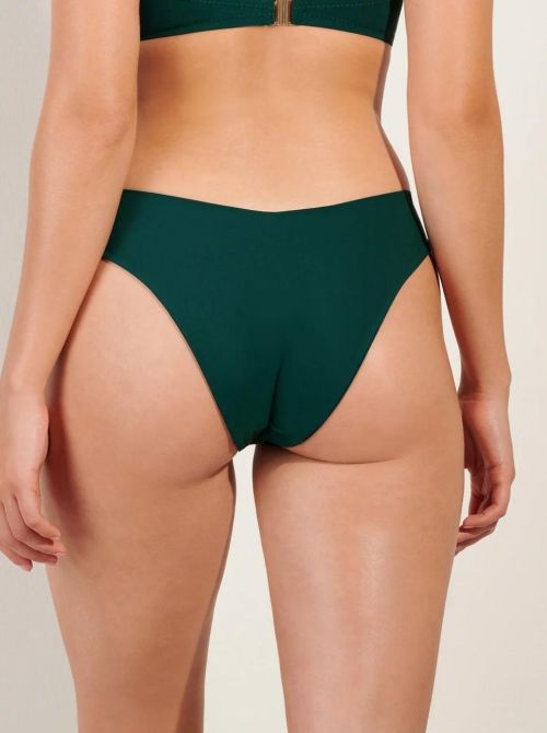 Claudie slip per bikini trasformabile in tanga, verde