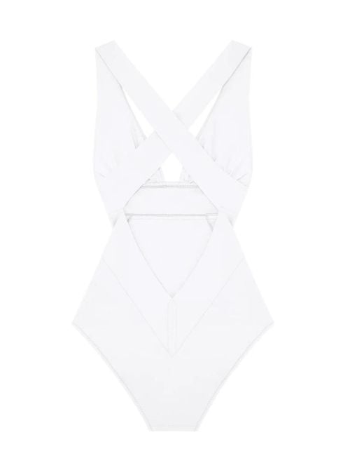 Capri costume intero, bianco