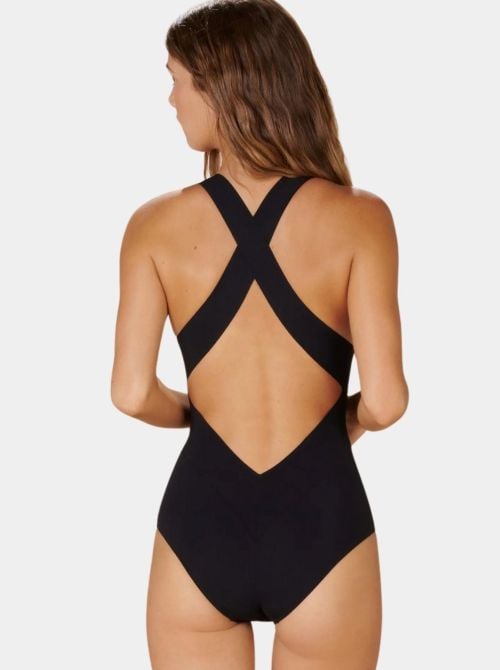 Capri costume intero, nero