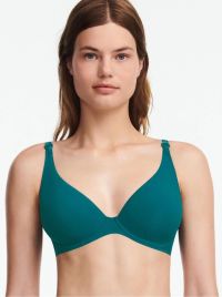 Authentic bikini bra, greenish blue