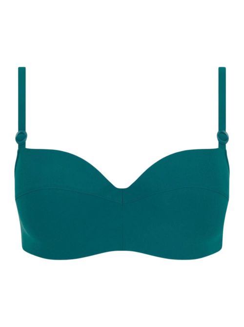 Celestial bikini balcony bra, greenish blue
