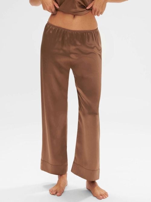 Dream pantalone in seta, caffelatte