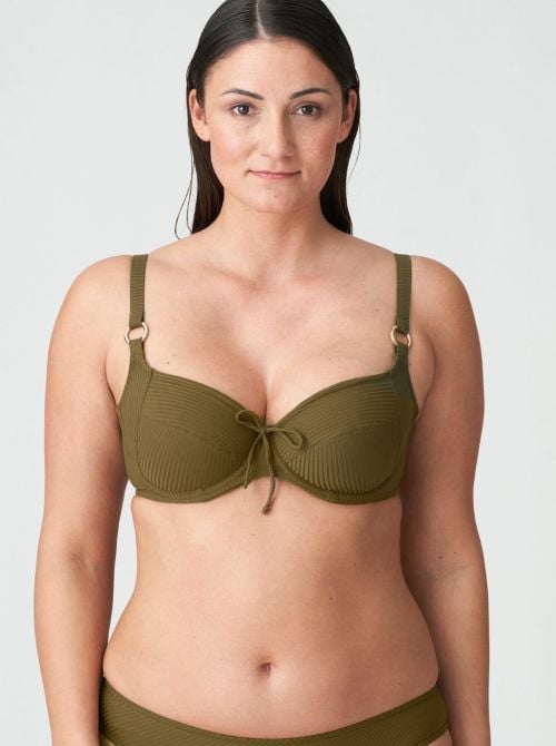 Sahara bikini bra, green