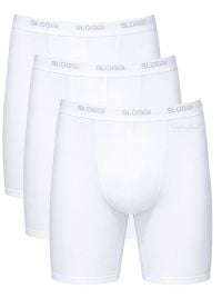 Sloggi Men Basic Long 3 Pcs, white