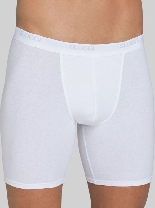 Sloggi Men Basic Long 3 Capi, bianco