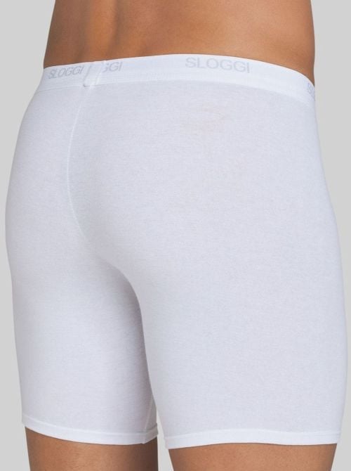 Sloggi Men Basic Long 3 Capi, bianco