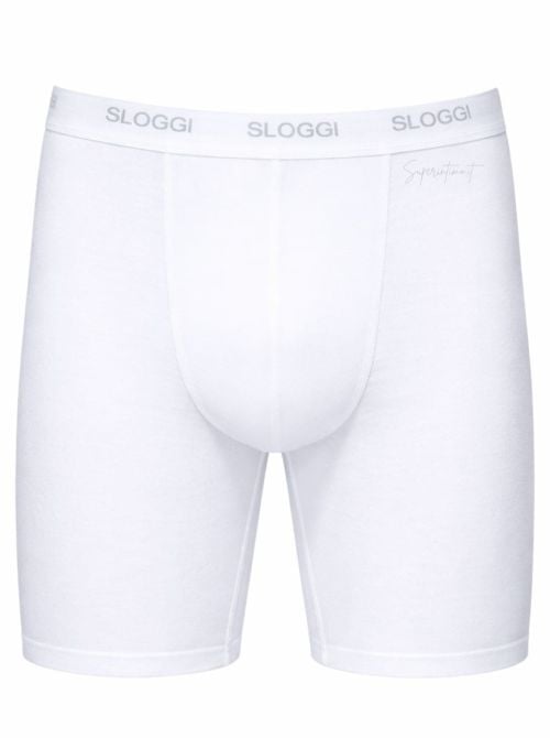 Sloggi Men Basic Long 3 Capi, bianco