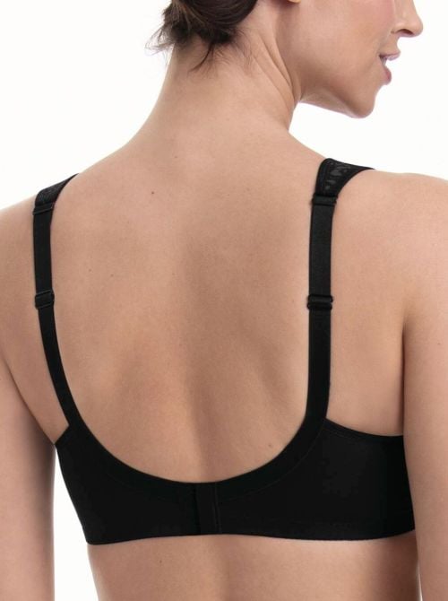 Clara Art Reggiseno senza ferretto coppa liscia, nero