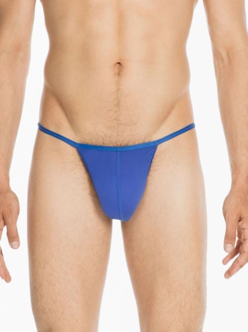 Plume G-String perizoma uomo ultraleggeri, blue HOM