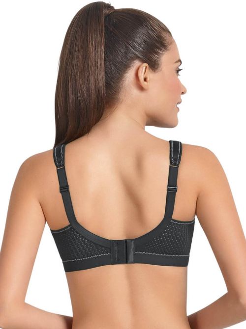 5529 reggiseno sportivo senza ferretto, nero