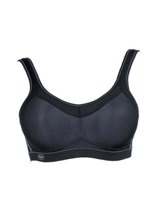 5529 reggiseno sportivo senza ferretto, nero