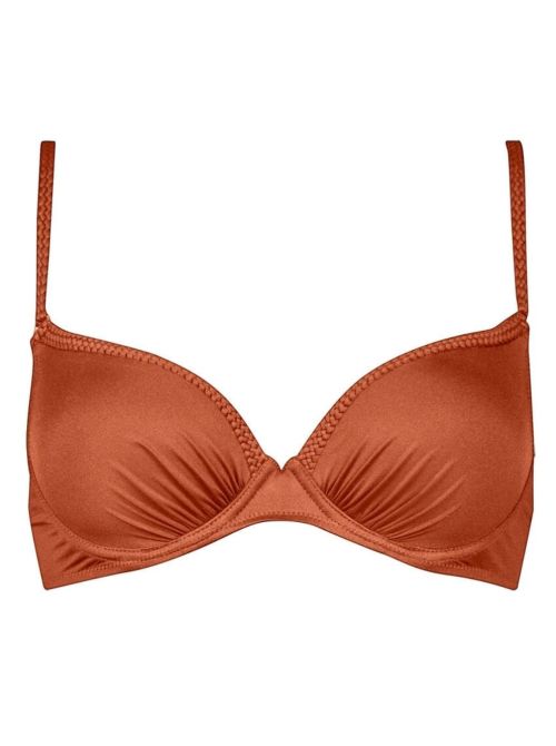 The Essentials bikini bra, terracotta