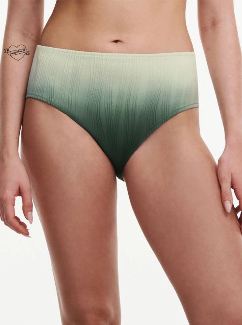 Chantelle Pulp Swim One Size slip per bikini a vita alta, verde CHANTELLE