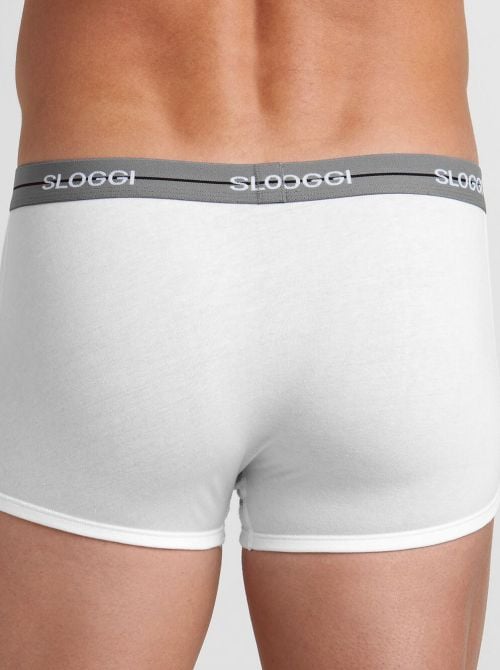 Sloggi Start Hip confezione da 2 boxer, bianco/nero