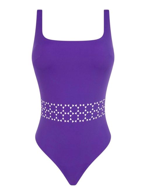 Pure Solar one piece swimsuit, violet