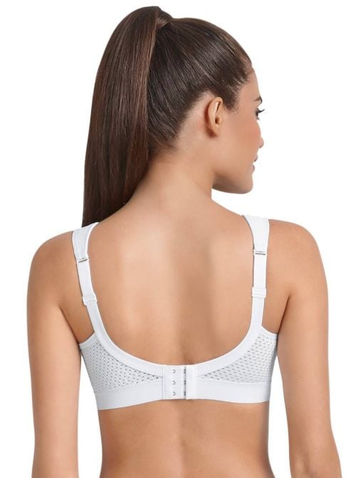 5527 reggiseno sportivo senza ferretto, bianco