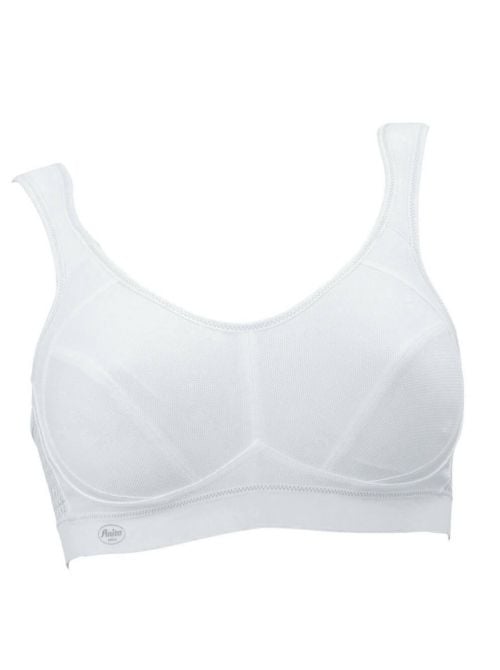 5527 reggiseno sportivo senza ferretto, bianco