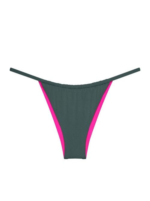 Free Smart brasiliana per bikini, reversibile smoky green e fuxia