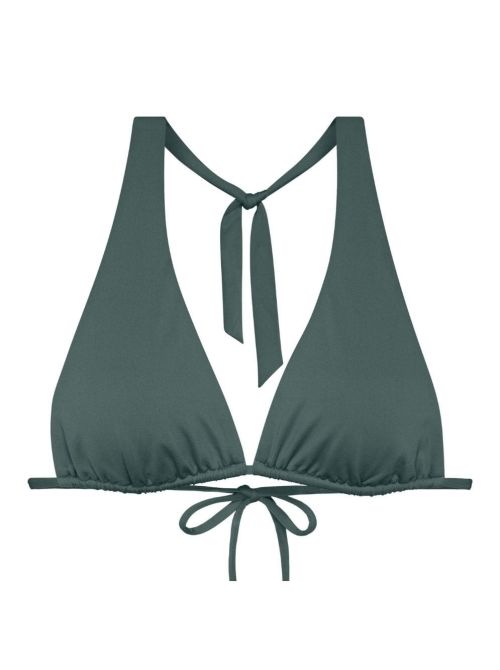 Free Smart triangolo per bikini, reversibile smoky green e fuxia