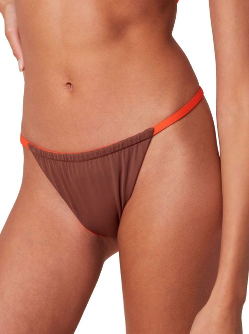 Free Smart brasiliana per bikini, reversibile mandarin red