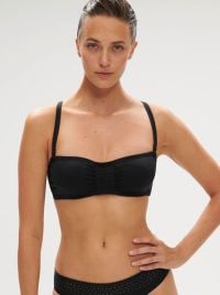 Hoya fascia per bikini con ferretto, nero