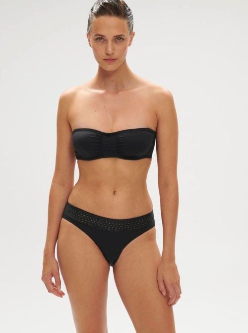 Hoya fascia per bikini con ferretto, nero