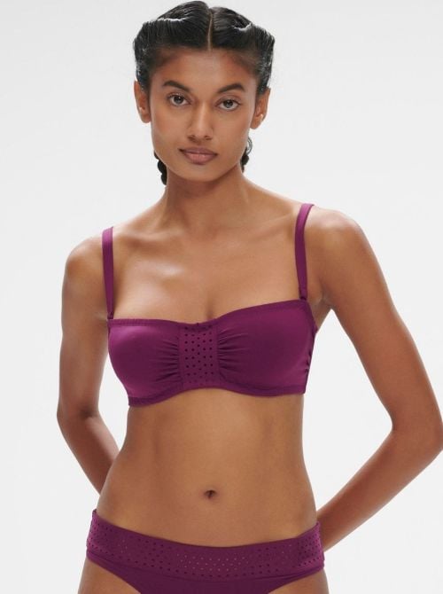 Hoya fascia per bikini con ferretto, mora