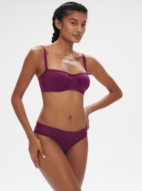 Hoya fascia per bikini con ferretto, mora