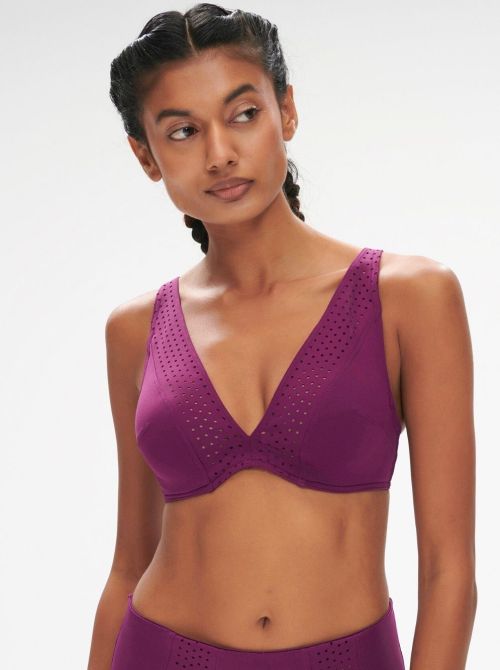 Hoya wired triangle bra, violet
