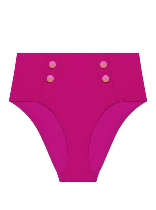 Alati slip a vita alta per bikini, hibiscus