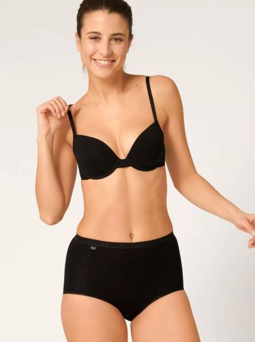 Sloggi Basic Maxi 2 Slip in cotone, nero SLOGGI