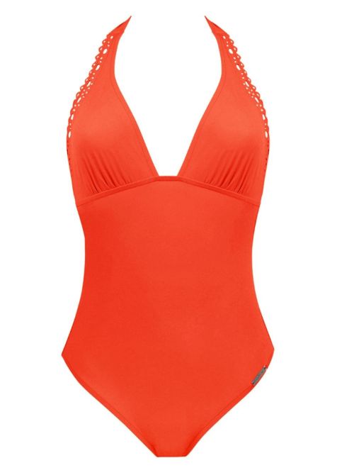 Ajourage Couture wireless swimsuit, orange couture