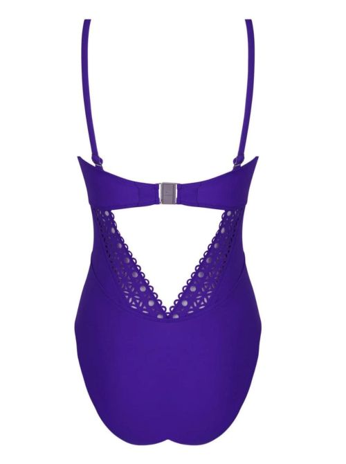 Ajourage Couture bandeau swimsuit, iris couture