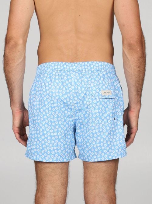 Bahia boxer mare in microfibra, fiori