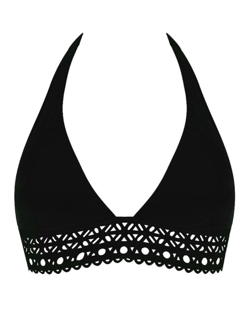 Ajourage Couture wireless triangle bra, black