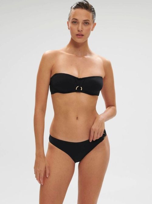 Palmeraie slip per bikini, nero